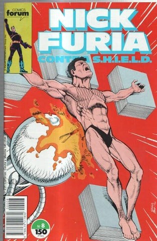 Planeta: Nick Furia contra S.H.I.E.L.D numero 08  (numerado 1 en trasera)