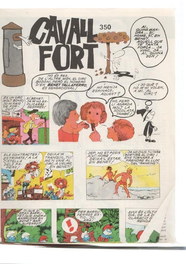 Cavall Fort numero 350:  Les avenrures de Benet tallaferro, El circ Bodoni