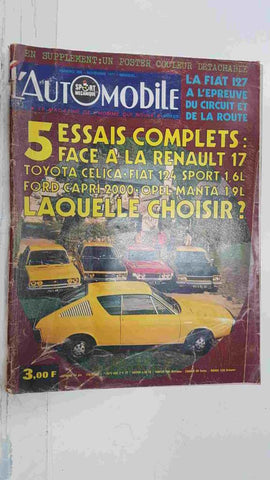Revista, magazine: L'Automobile num 306, nov 1971 - La Fiat 127 a l'epreuve du circuit et de la route