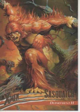 Cromo E001465: Trading Cards. Fleer Ultra X-Men. Saquatch Department H