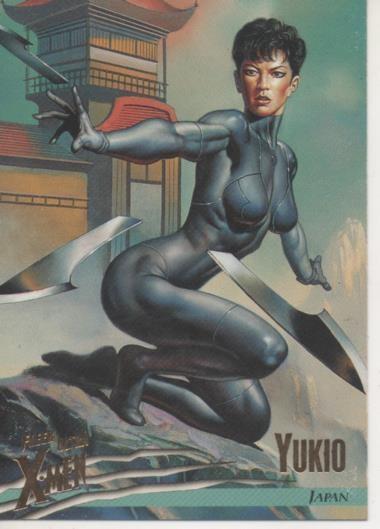 Cromo E001487: Trading Cards. Fleer Ultra X-Men nº 34. Yukio, Japan