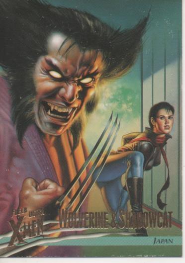 Cromo E001489: Trading Cards. Fleer Ultra X-Men nº 36. Wolverine vs Shadowcat, Japan