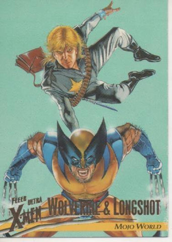 Cromo E001517: Trading Cards. Fleer Ultra X-Men nº 63. Wolverine vs Longshot, Mojo World