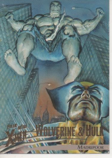 Cromo E001507: Trading Cards.Fleer Ultra X-Men nº 54. Wolverine & Hulk, Maripoor