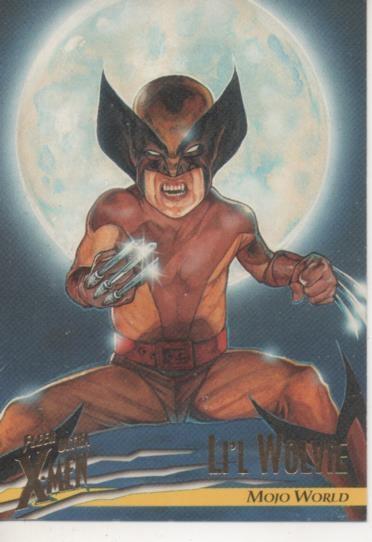 Cromo E001506: Trading Cards. Fleer Ultra X-Men nº 55. Li'l Wolvie, Mojo World