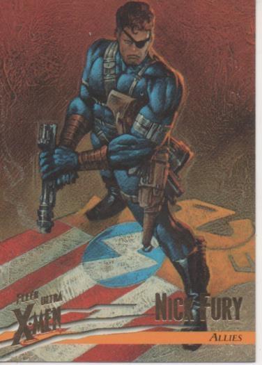 Cromo E001501: Trading Cards. Fleer Ultra X-Men nº 40. Nick Fury, Allies