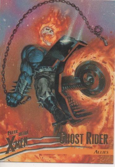 Cromo E001499: Trading Cards. Fleer Ultra X-Men nº 42. Ghost Rider, Allies