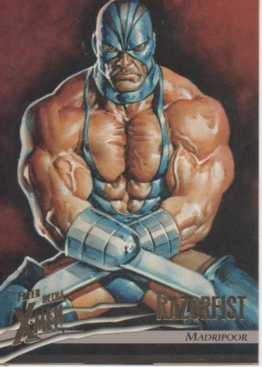 Cromo E001493: Trading Cards. Fleer Ultra X-Men nº 49. Razorfist, Madripoor