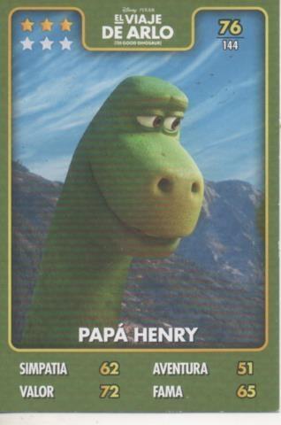 Cromo E001417: Trading Cards. Disney. Pixar. El Viaje de Arlo nº 76, Papá Henry