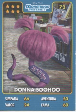 Cromo E001412: Trading Cards. Disney. Pixar. Monstruos, S.A. nº 72, Donna Soohoo