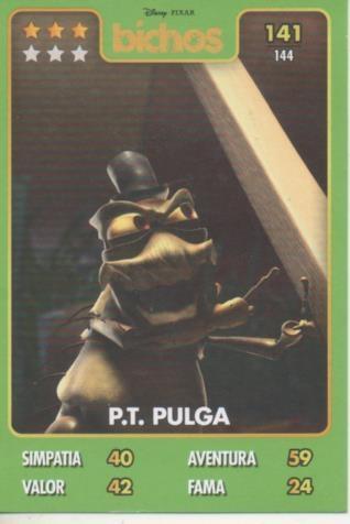 Cromo E001410: Trading Cards.Disney. Pixar. Bichos nº 141, P.T, Pulga