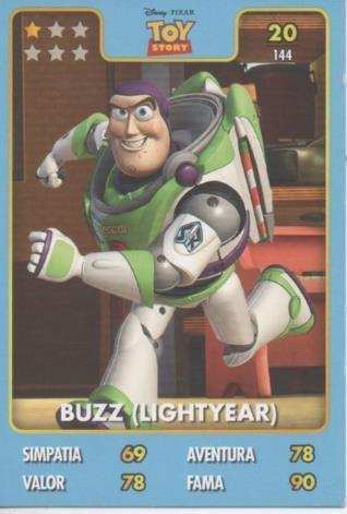 Cromo E001409: Trading Cards. Disney. Pixar. Toy Story nº 20, Buzz (Lightyear)