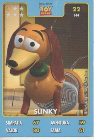 Cromo E001407: Trading Cards. Disney. Pixar. Toy Story nº 22, Slinky