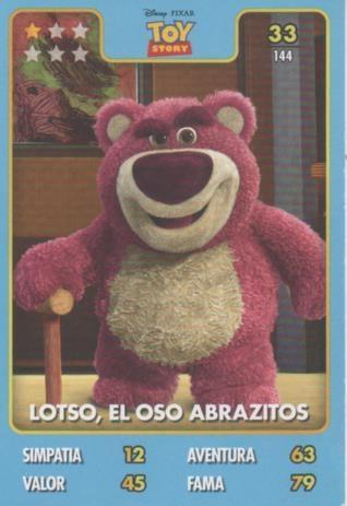 Cromo E001403: Trading Cards. Disney.Pixar. Toy Story nº 33, Lotso, El Oso Abrazitos