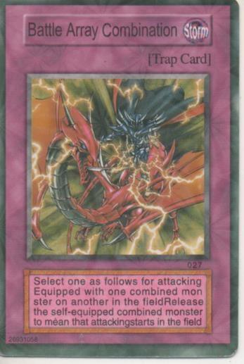 Cromo E001440: Trading Carrds. Yu Gi Oh! Trading Card Game, Battle Array Combination