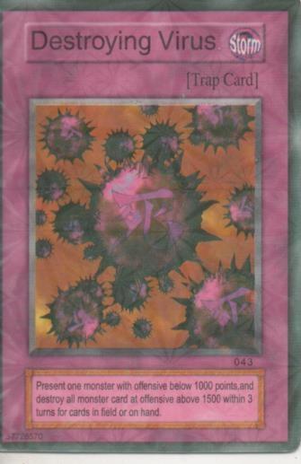 Cromo E001437: Trading Cards. Yu Gi Oh! Trading Card Game, Destroying Virus