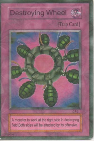 Cromo E001436: Trading Cards. Yu Gi Oh! Trading Card Game, Destroying Wheel