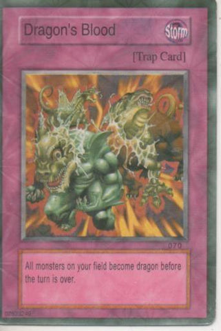 Cromo E001434: Trading Cards. Yu gi Oh! Trading Card Game, Dragon's Blood