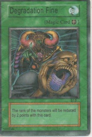 Cromo E001430: Trading Cards. Yu Gi Oh! Trading Card Game, Degradation Fine