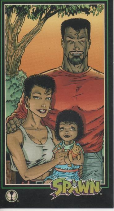 Cromo E001600: Trading Cards. Spawn nº 69. The Family at Home