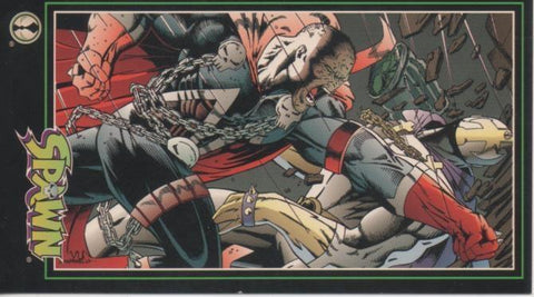 Cromo E001621: Trading Cards. Spawn nº 104. Spawn vs. Redeemer, Round Two