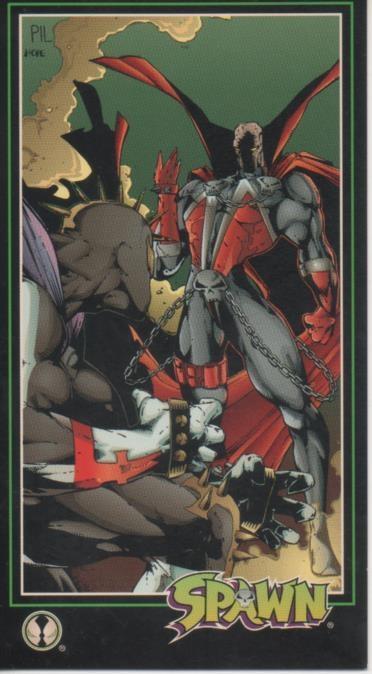 Cromo E001618: Trading Cards. Spawn nº 98. Spawn vs. Redeemer