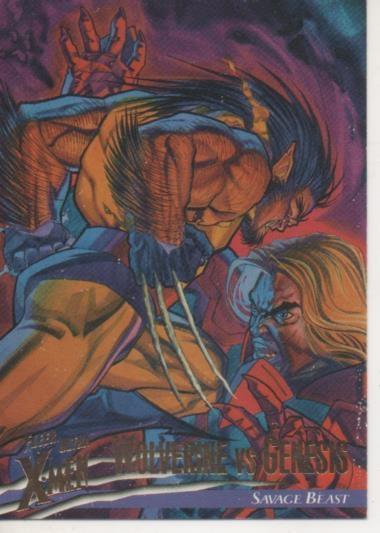 Cromo E001546: Trading Cards. Fleer Ultra X-Men nº 94. Deadbolt vs Dirt Nap, Savage Beast