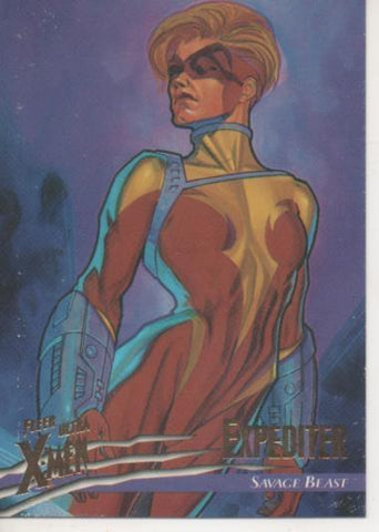 Cromo E001544: Trading Cards. Fleer Ultra X-Men nº 96. Hurricane, Savage Beast