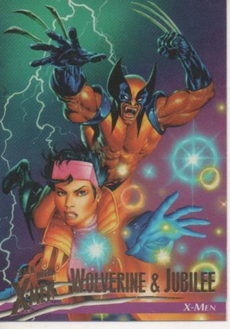 Cromo E001539: Trading Cards. Fleer Ultra X-Men nº 81. Wolverine & Jubilee, X-Men