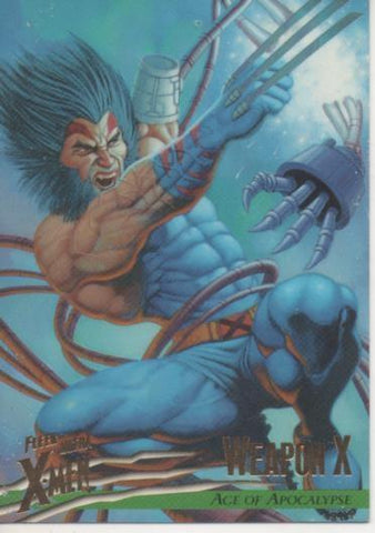 Cromo E001538: Trading Cards. Fleer Ultra X-Men nº 82. Weapon X, Age of Apocalypse