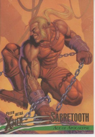 Cromo E001537: Trading Cards. Fleer Ultra X-Men nº 83. Sabretooth, Age of Apocalyse