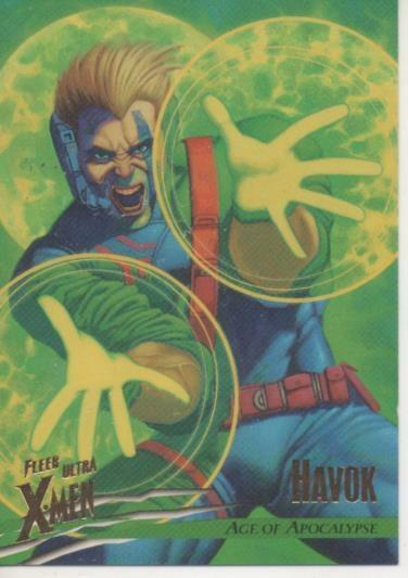 Cromo E001535: Trading Cards. Fleer Uçltra X-Men nº 85. Havok, Age of Apocalyse