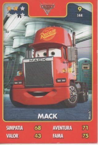 Cromo E001397: Trading Cards. Disney. Pixar. Cars nº 9, Mack