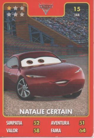 Cromo E001395: Trading Cards. Disney. Pixar. Cars nº 15, Natalie certain