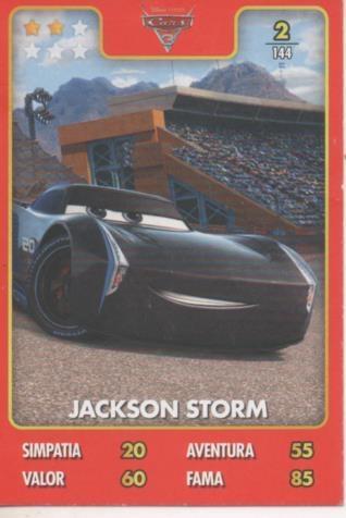 Cromo E001394: Trading Cards. Disney. Pixar. Cars nº 2, Jackson Storm