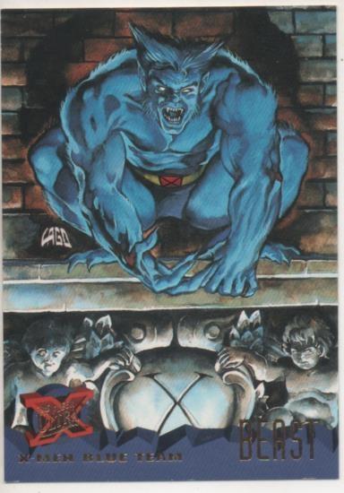 Cromo E001227: Trading Cards '95 Fleer Ultra nº 94. X-Men, Blue Team-Beast