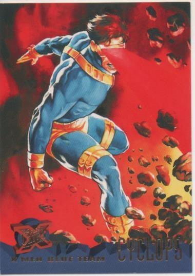 Cromo E001226: Trading Cards '95 Fleer Ultra nº 95. X-Men, Blue Team- Cyclop