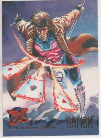 Cromo E001225: Trading Cards '95 Fleer Ultra nº 96. X-Men, Blue Team-Gambit