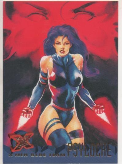 Cromo E001224: Trading Cards '95 Fleer Ultra nº 97. X-Men, Blue Team-Psylocke