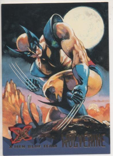 Cromo E001222: Trading Cards '95 Fleer Ultra nº 99. X-Men, Blue Team- Wolverine