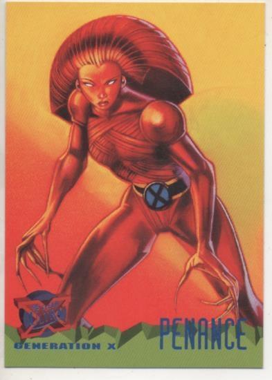 Cromo E001211: Trading Cards '95 Fleer Ultra nº 76. X-Men, Generation-X, Penance