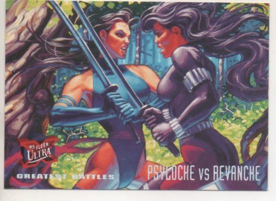 Cromo E001264: Trading Cards '95 Fleer Ultra nº 136. X-Men, Psyloche vs Revanche