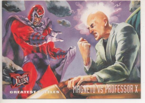 Cromo E001261: Trading Cards '95 Fleer Ultra nº 133. X-Men, Magneto vs Professor X