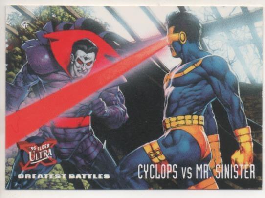 Cromo E001259: Trading Cards '95 Fleer Ultra nº 131. X-Men, Cyclops vs Mr. Sinister