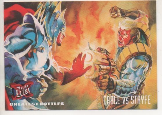 Cromo E001256: Trading Cards '95 Fleer Ultra nº 127. X-Men, Cable vs Stryfe 