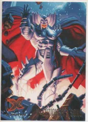 Cromo E001251: Trading Cards '95 Fleer Ultra nº 124. X-Men. X-Over, X-Cutioner's Song