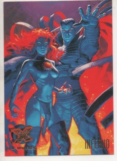 Cromo E001249: Trading Cards '95 Fleer Ultra nº 122. X-Men, X-Over, Inferno