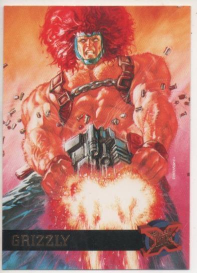 Cromo E001172: Trading Cards '95 Flerr Ultra nº 22. X-Men, Grizzly