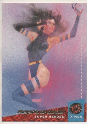 Cromo E001151: Trading Cards '94 Fleer Ultra nº 7. X-Men Blue Team, Psyclocke