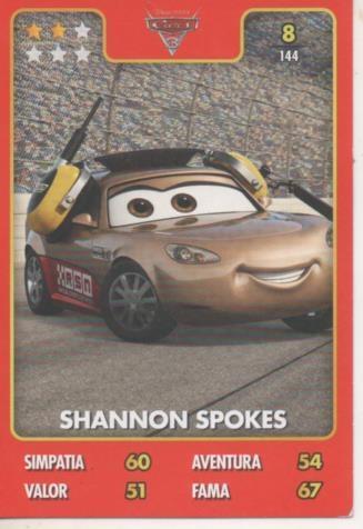 Cromo E001392: Trading Cards. Disney. Pixar. Cars nº 8, Shannon Spokes